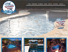 Tablet Screenshot of dolphinpools.us